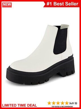 Vegan Leather Slip On Chelsea Ankle Boot Memory Foam